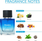 Ajmal Yearn Eau De Parfum For Men 50ml 1.6 Fl.oz. & Distraction Deodorant For Men & Women 200ml 6.7 Fl.oz. Combo Pack Of 2